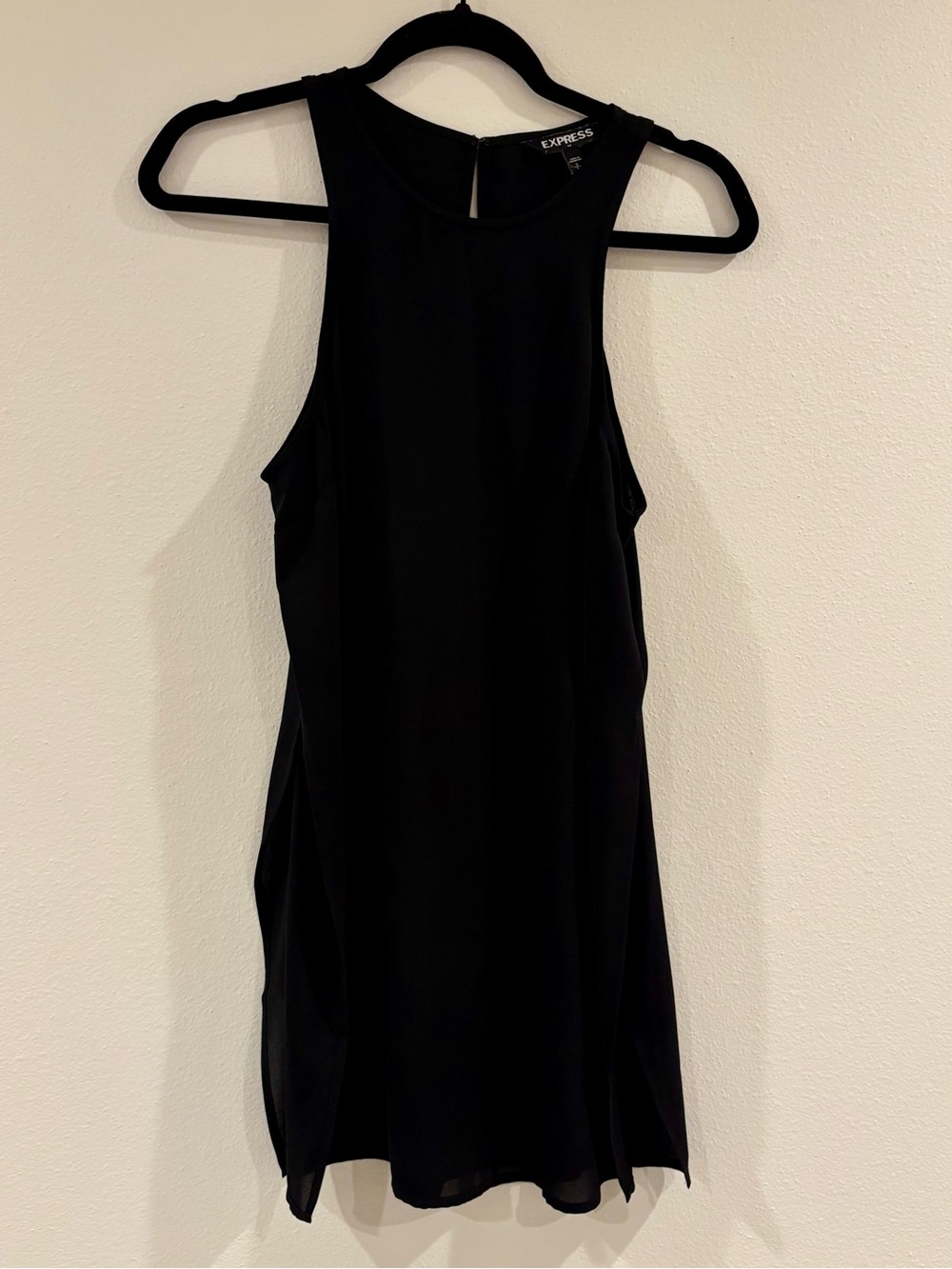 Express Black Sleeveless Mini Swimsuit Coverup